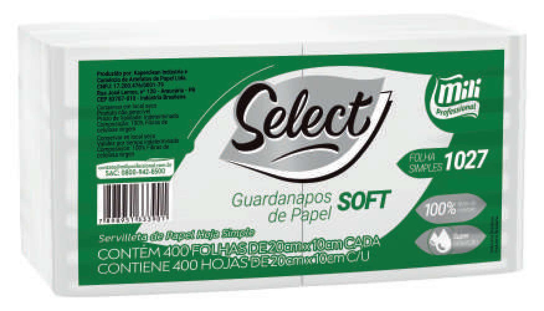 Guardanapo Select Folha Simples (19g)